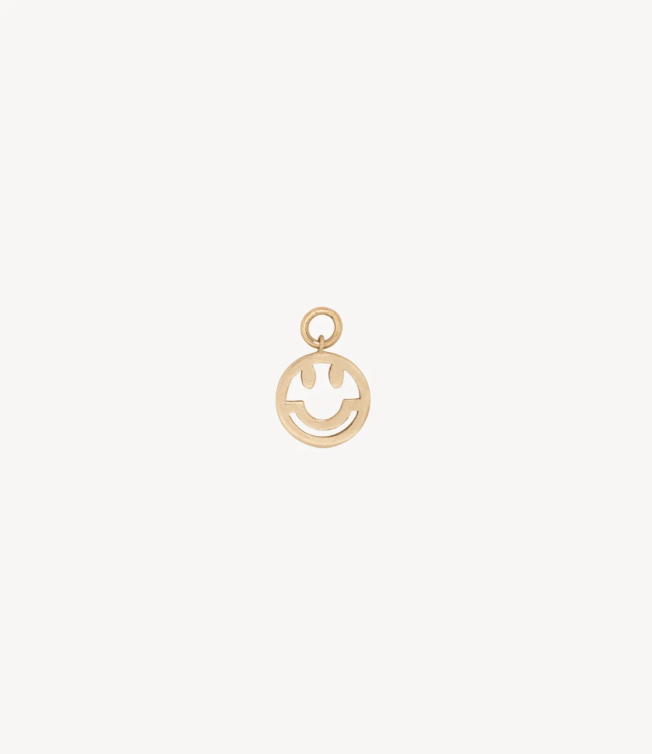 Gold Happy Earring Charm