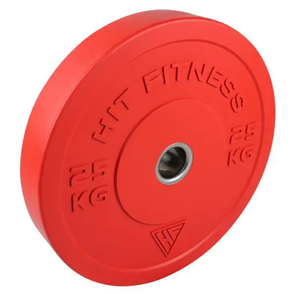 Hit Fitness 25kg Coloured Bumper Plates | Pack of 4