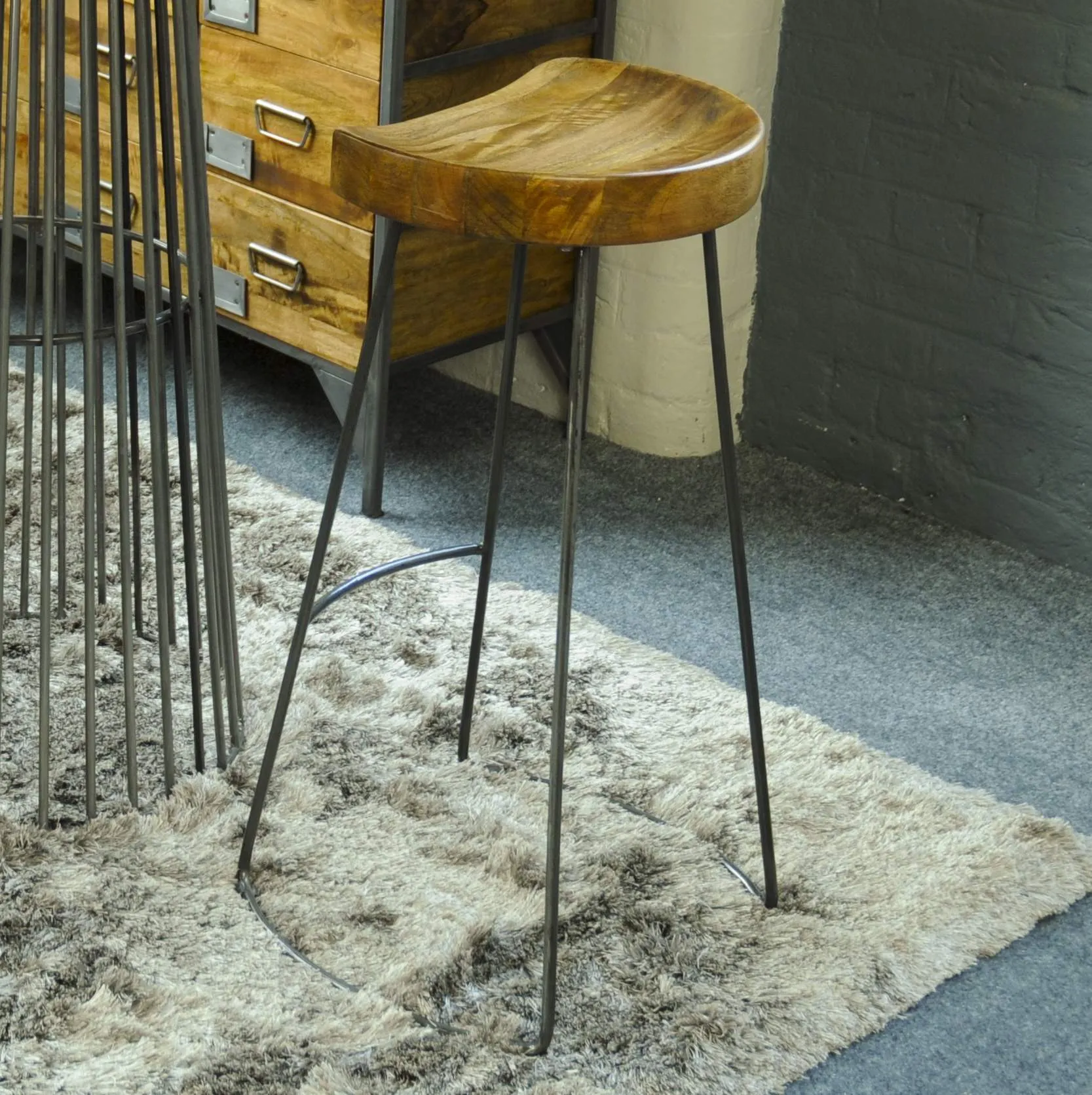 Industrial Vintage Tractor Seat Barstool