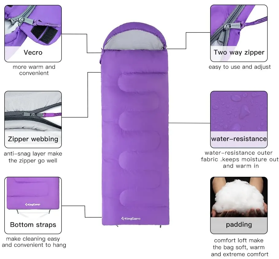 KingCamp Extra Wide 4 Season Sleeping Bag