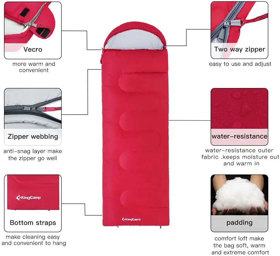 KingCamp Extra Wide 4 Season Sleeping Bag