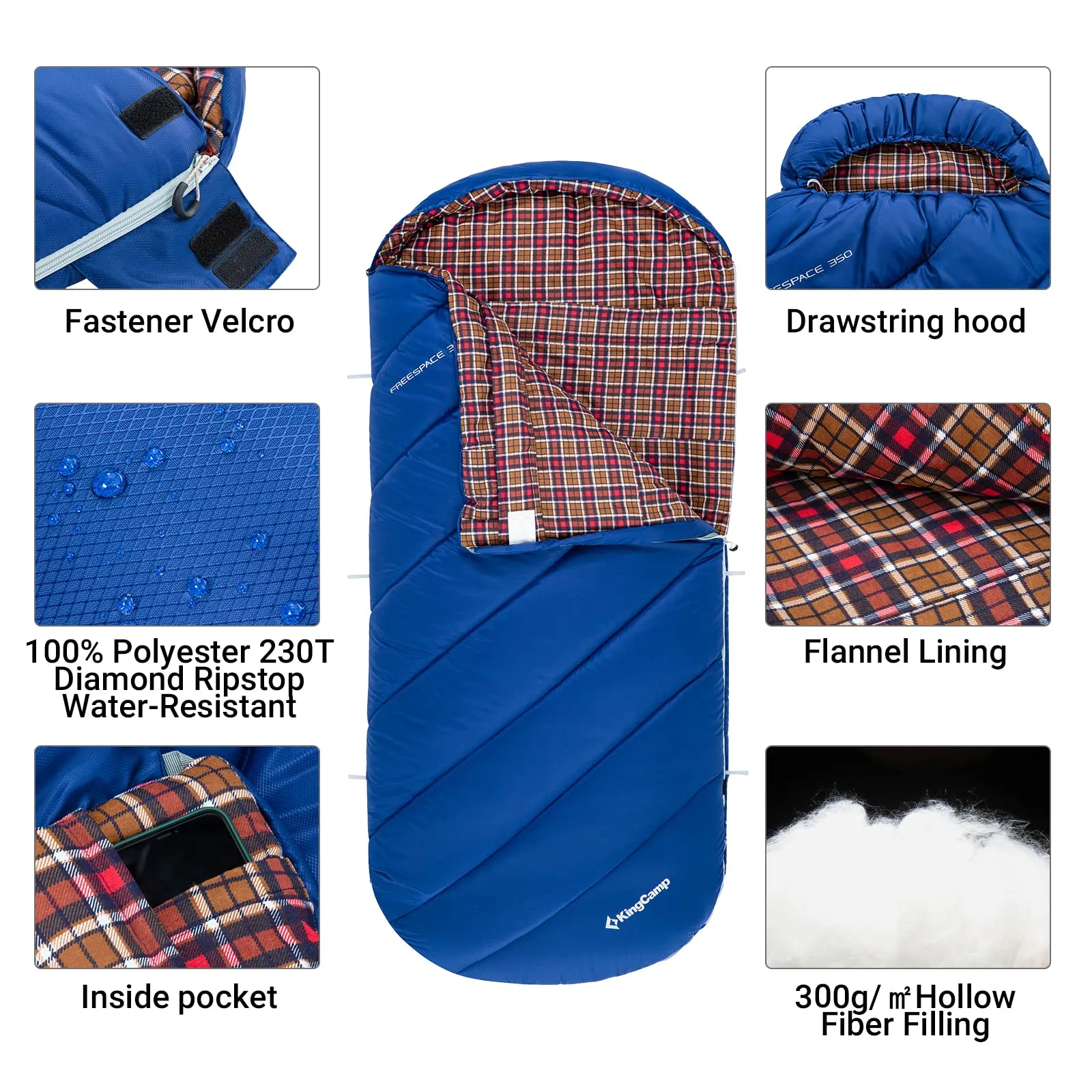 KingCamp Youth Extra Wide Sleeping Bag