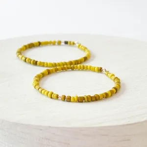 Large Chartreuse Gold Filled Hoops