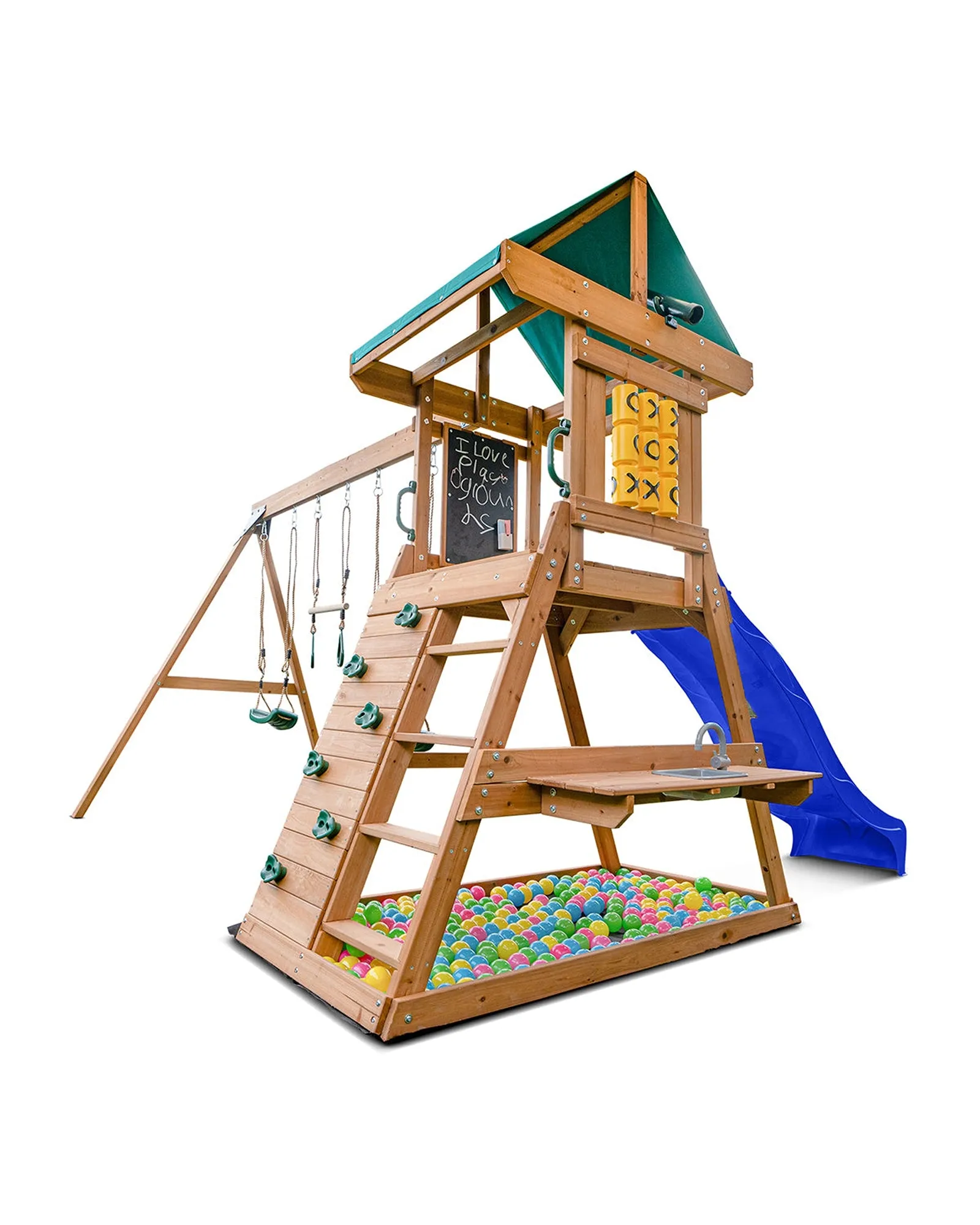 Lifespan Kids Birmingham Play Centre Set with 2.2m Blue Slide