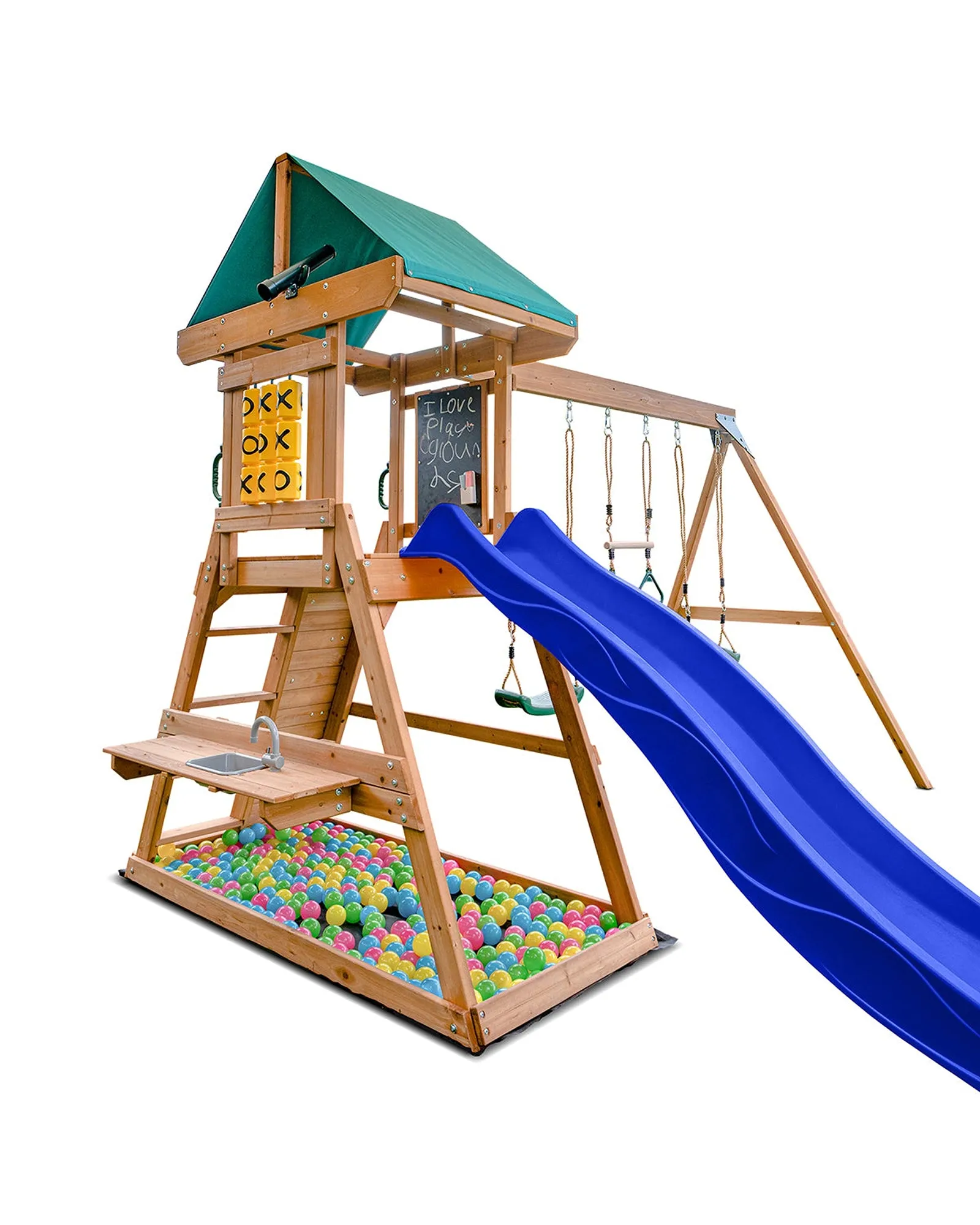 Lifespan Kids Birmingham Play Centre Set with 2.2m Blue Slide