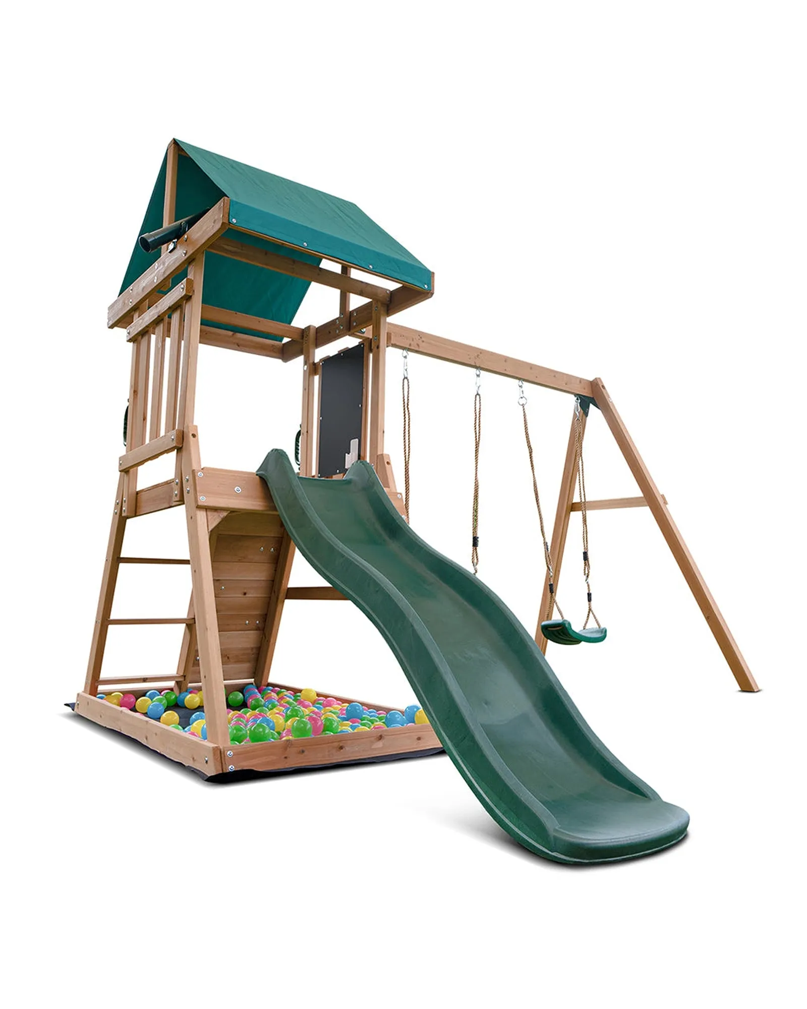 Lifespan Kids Greenvale Play Centre with 1.8m Green Slide