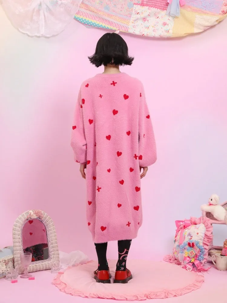 Love Cat Long Sweater One Piece【s0000003565】