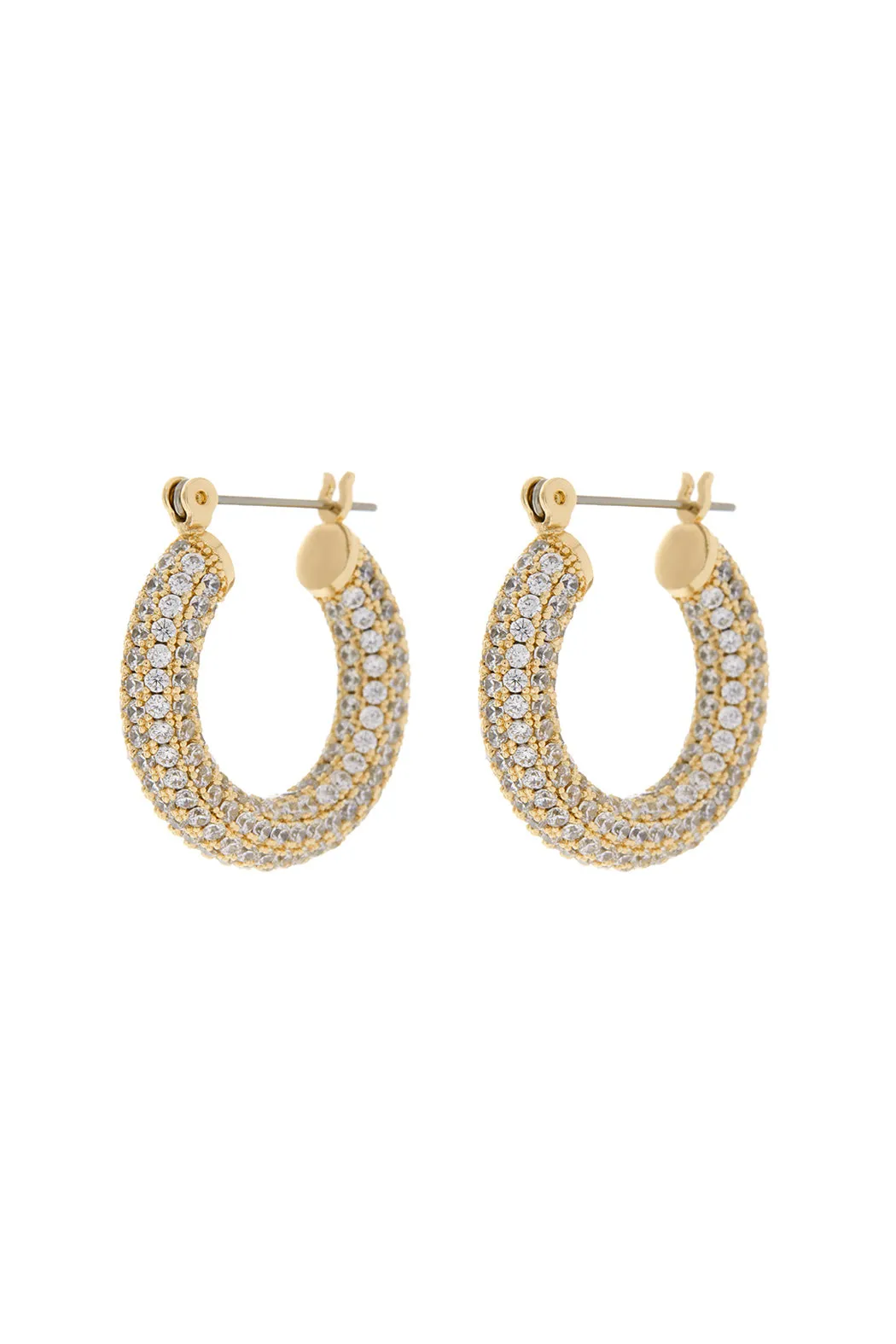 Luv Aj - Pave Baby Amalfi Hoops - Gold