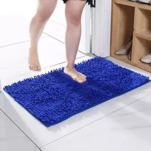 Microfiber anti Slip Bath Mat-10427Royal Blue