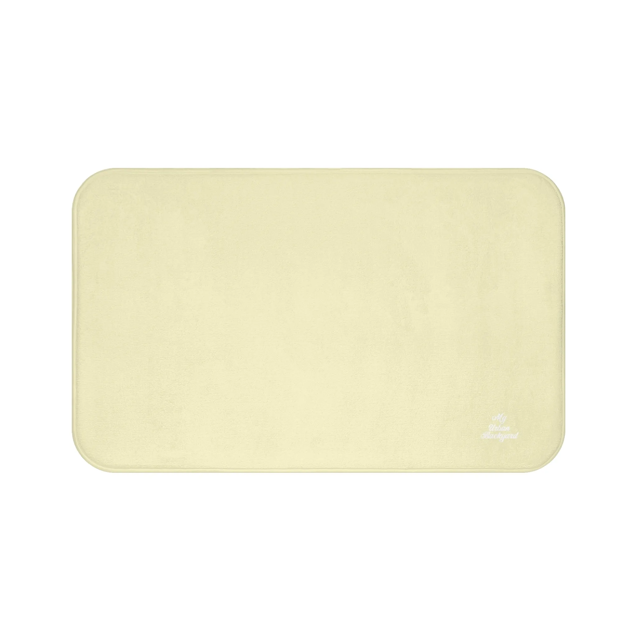 Muted Daffodil Accent Color, Memory Foam Bath Mat - Cozy Bathroom Essential