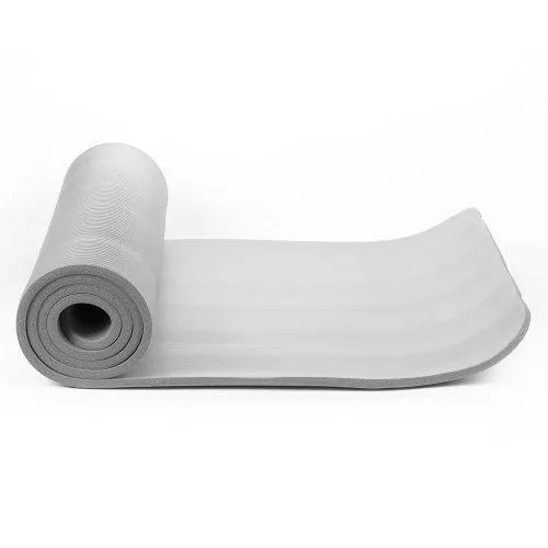 NBR Foam Yoga Mat 15mm Thick -- Grey