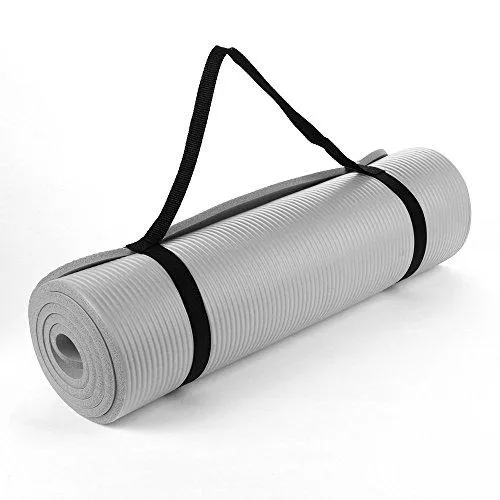 NBR Foam Yoga Mat 15mm Thick -- Grey