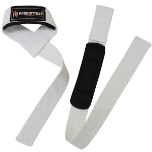 Neoprene-Padded Lifting Straps (Pair) - White