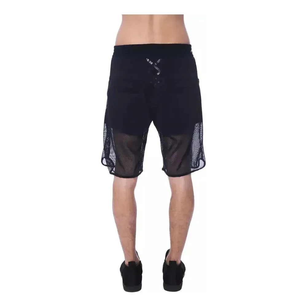 Nicolo Tonetto Black Polyester Men Short