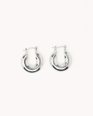 PORTIA HOOP EARRING - STERLING SILVER