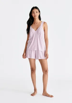 Pyjama Vest Top and Elasticated Shorts