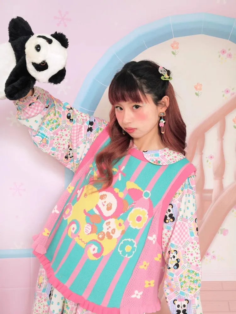 Reversible panda vest【s0000007679】