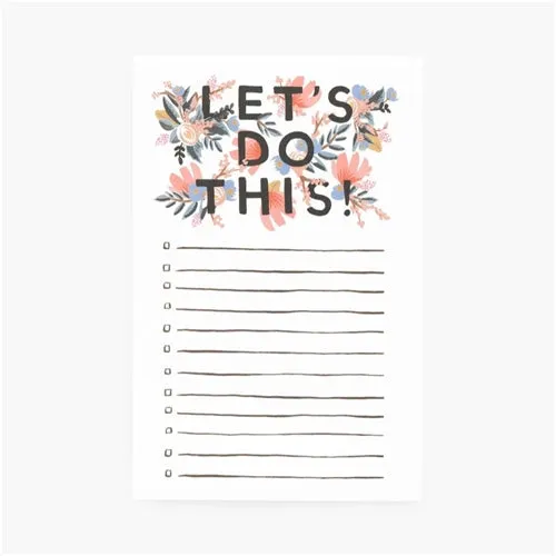 Rifle Paper Co Let's Do This Notepad