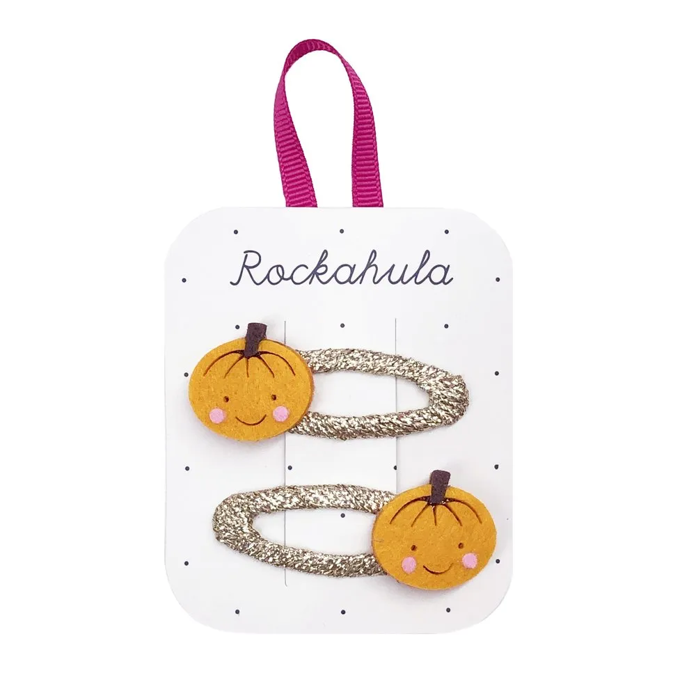 Rockahula Little Pumpkin Hair Clips Set