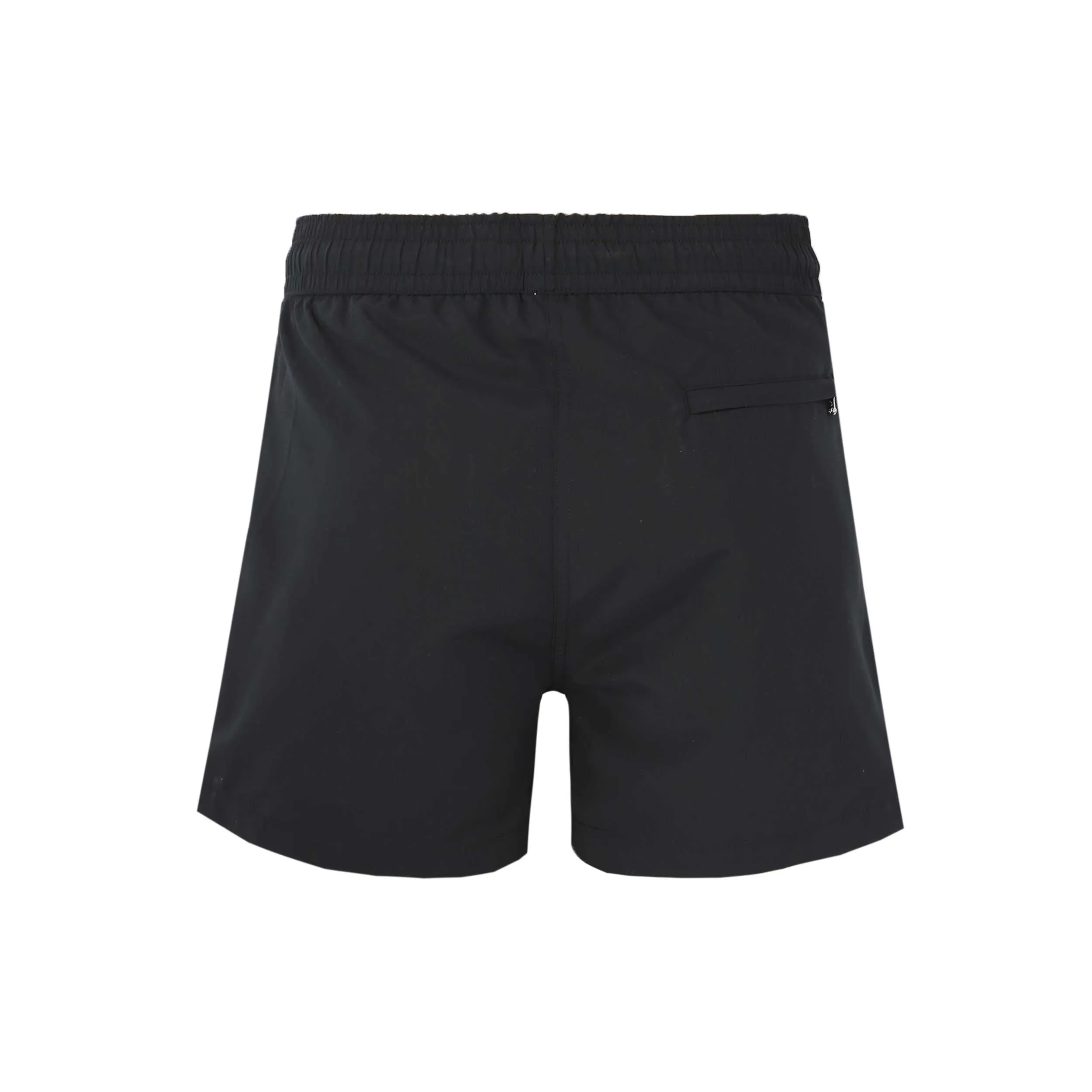 Vintage-Inspired Black Sandbanks Swim Shorts