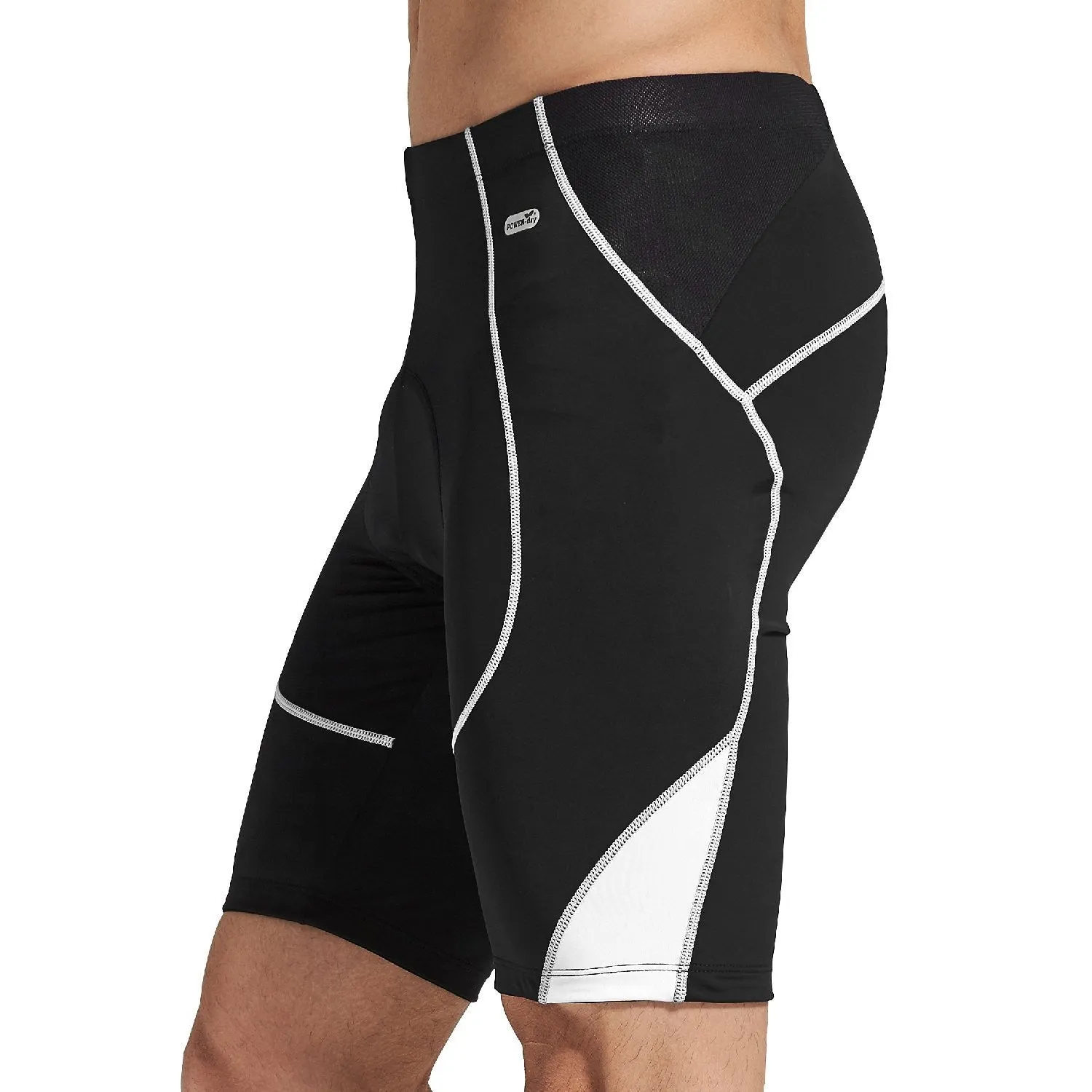 Santic Genting White Men Padded Cycling Shorts