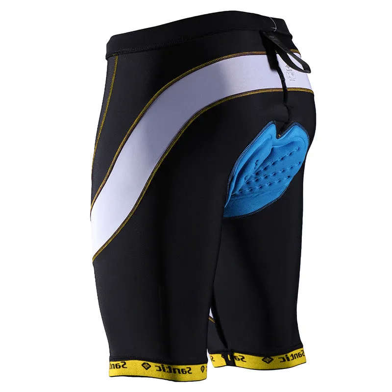 Santic Light velocity Yellow Men Padded Cycling Shorts