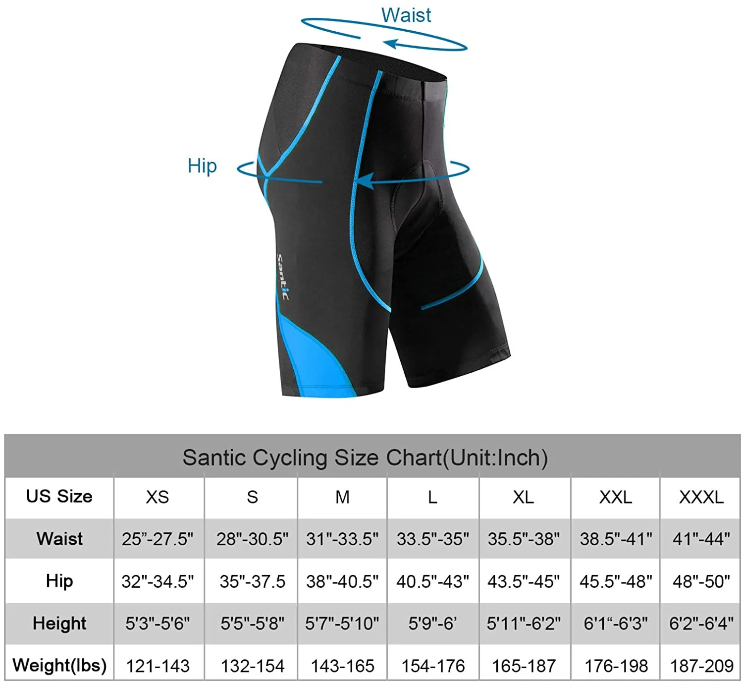 Santic Men's Biking Shorts