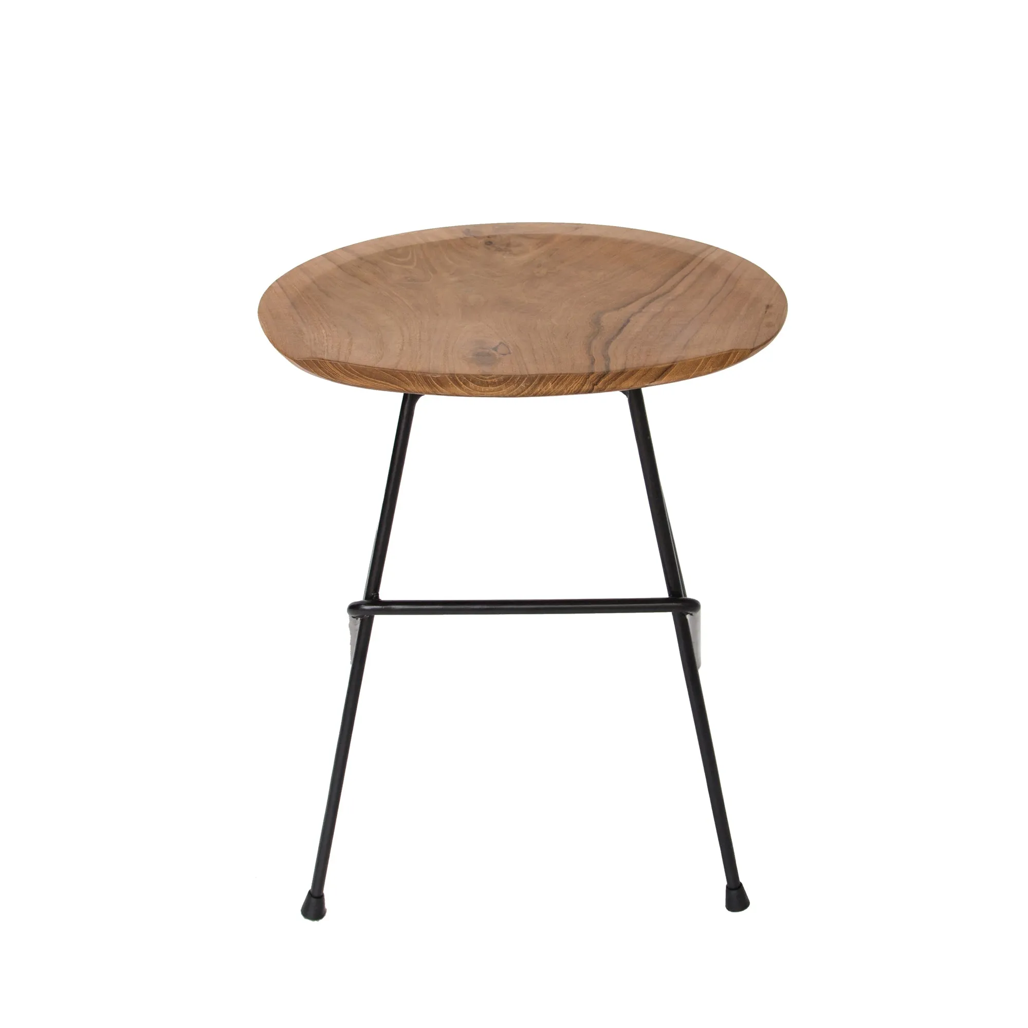 Teak Set of Two Bistro Dining Stools