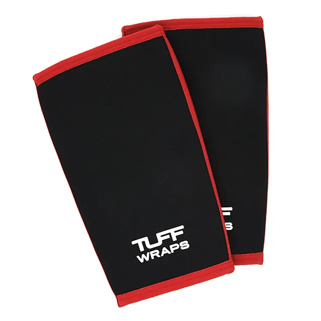 TUFF 7mm Competition Knee Sleeves (Black/Red)