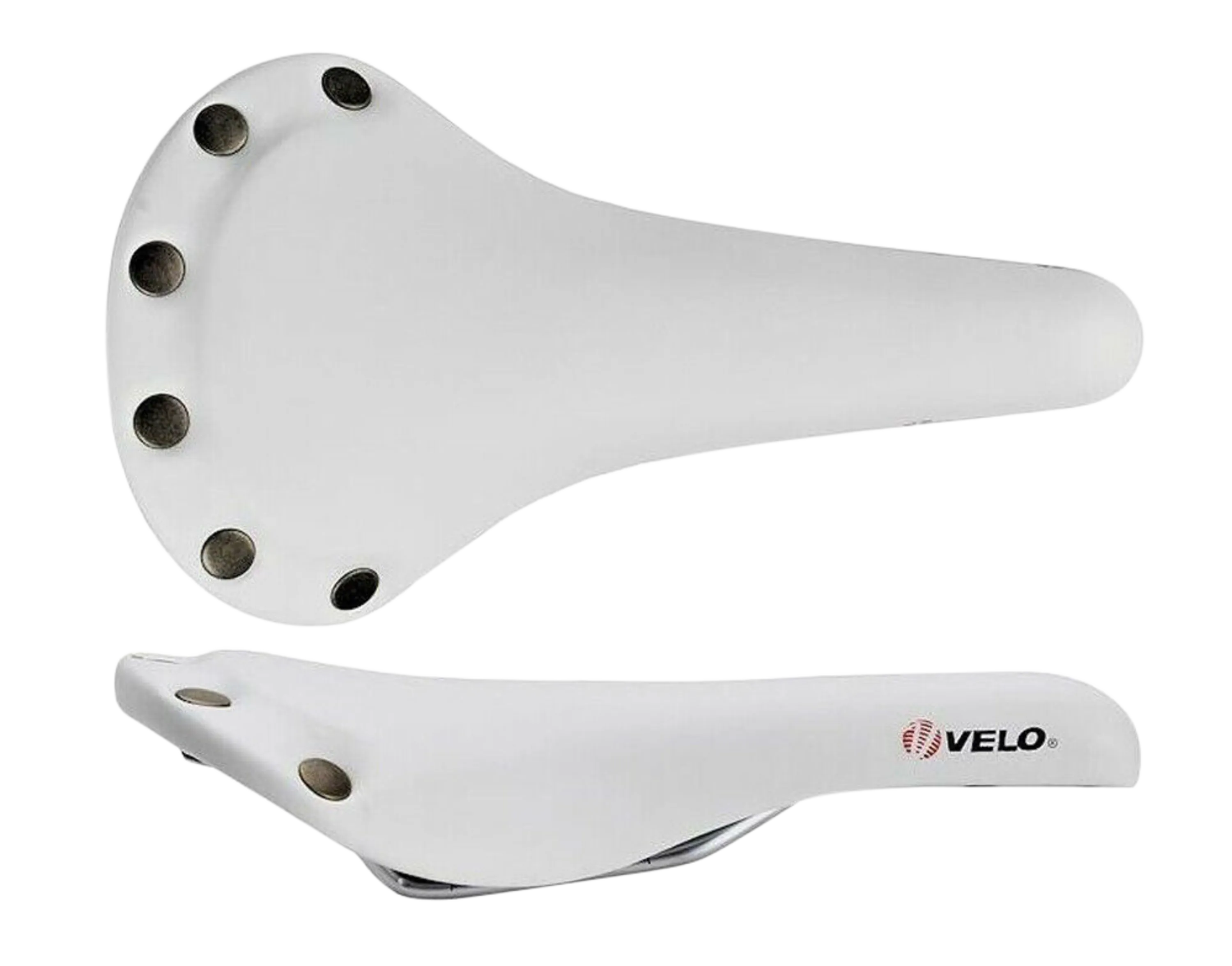 VL-1221 Studded Saddle White